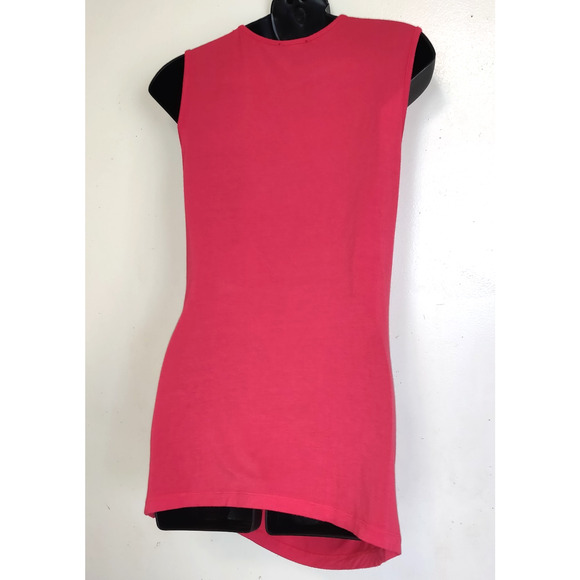 Grace Elements Coral Tank Top MEDIUM Ruching Sleeveless Asymmetrical Flattering - Picture 6 of 12